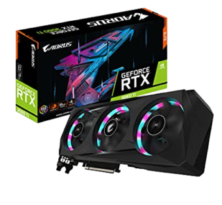 GIGABYTE AORUS GeForce RTX 3060 Ti Elite 8G (REV2.0) Graphics Card, 3X WINDFORCE Fans, LHR, 8GB 256-bit GDDR6, GV-N306TAORUS E-8GD REV2.0 Video Card