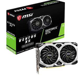 MSI Gaming GeForce GTX 1660 Super 192-bit HDMI:DP 6GB GDRR6 HDCP Support DirectX 12 Dual Fan VR Ready OC Graphics Card (GTX 1660 Super VENTUS XS OC)